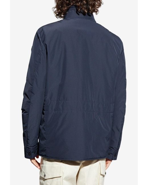 Moncler Blue Brieuc Padded Jacket for men