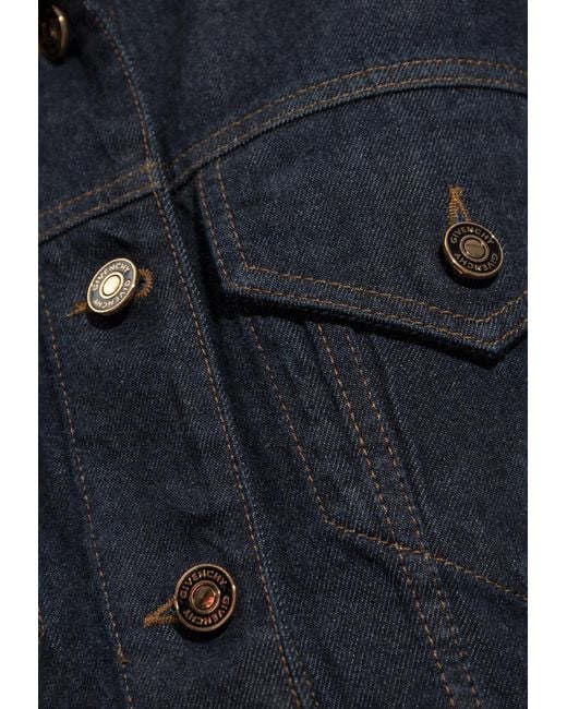Givenchy Blue Tailored Denim Jacket
