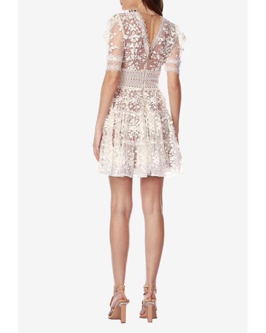 sachin and babi light blue dress Bronx and Banco Megan Long-Sleeve Minidress