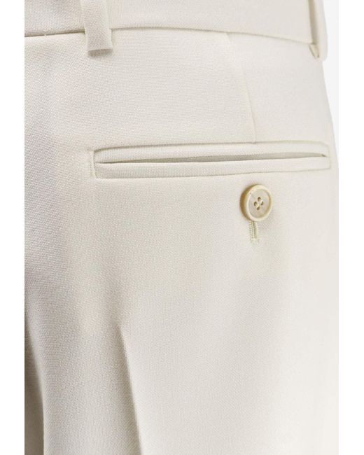 Givenchy White Tailored Wool Pants