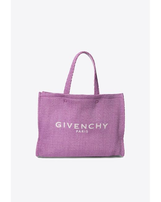 Givenchy Purple Logo Tote Bag