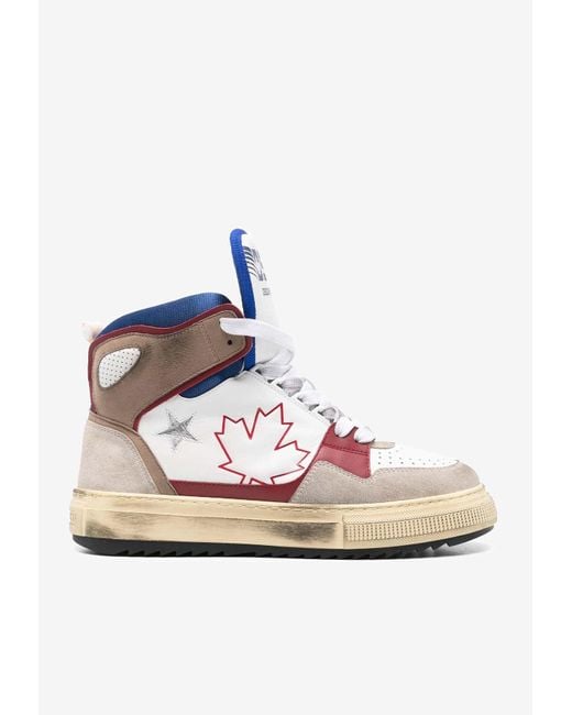 DSquared² Pink Boogie High-Top Sneakers for men