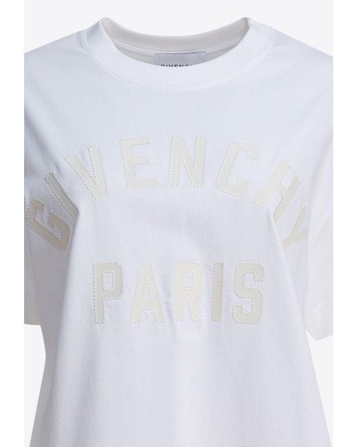 Givenchy White Logo Patch T-Shirt