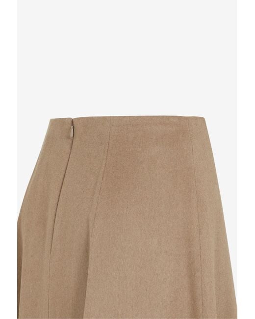 Max Mara Natural Geneve Midi Skirt