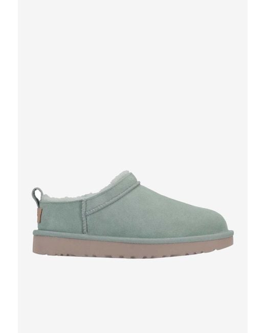 Ugg Green Classic Micro Suede Slippers