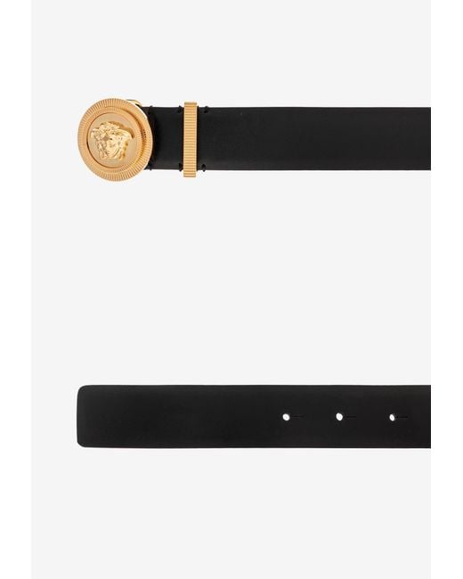 Versace White Leather Belt for men
