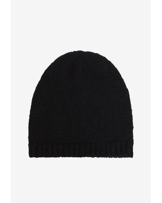 Our Legacy Black Classic Wool Beanie for men