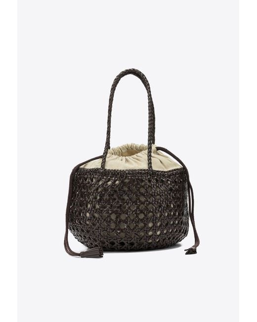 Dragon Diffusion Black Braided Tote Bag