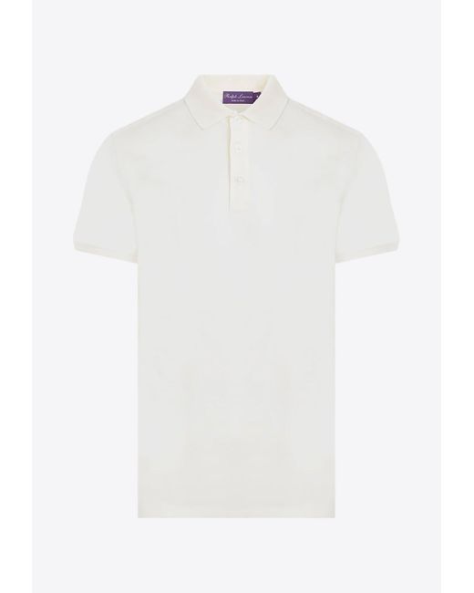 Ralph Lauren White Short-Sleeved Polo T-Shirt for men