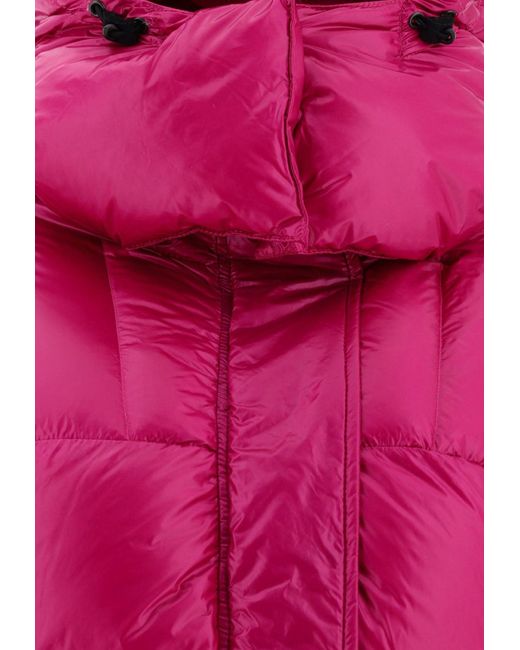 Aspesi Pink Zip-Up Down Jacket