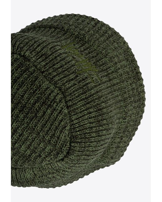 Stussy Green Multi-Knit Bucket Hat for men