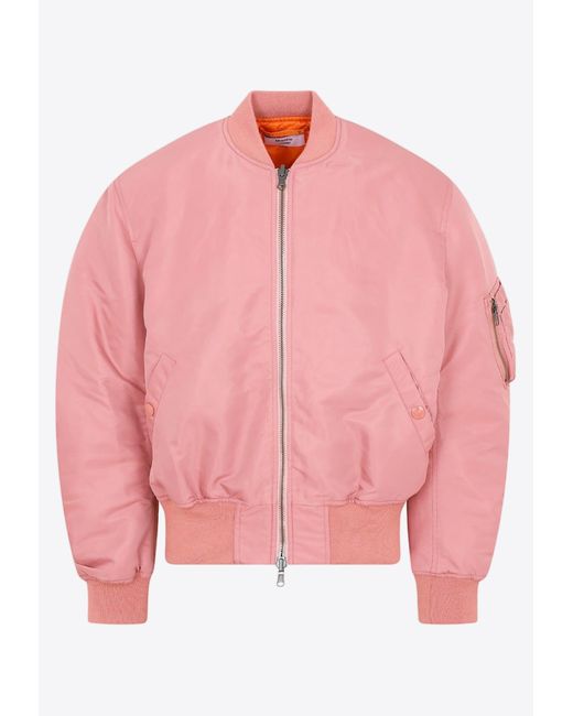 Martine Rose Pink Reversible Bomber Jacket for men