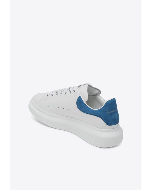 Alexander McQueen White Oversize Leather Sneakers for men