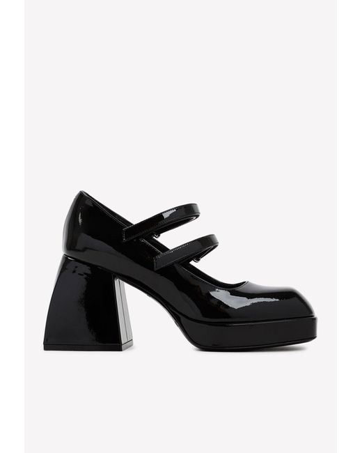 nodaleto bulla babies 85 black leather pumps