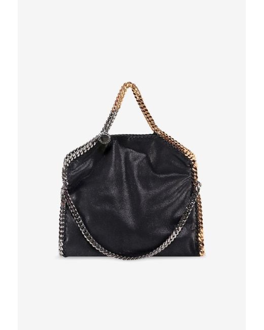 Stella McCartney Black Falabella Chain-Trimmed Shoulder Bag