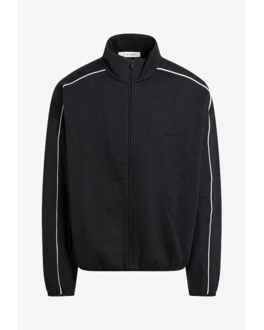 Fear Of God Black Contrasting Trims Zip-Up Sweatshirt for men