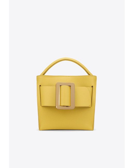 Boyy Yellow Davon 21 Leather Top Handle Bag