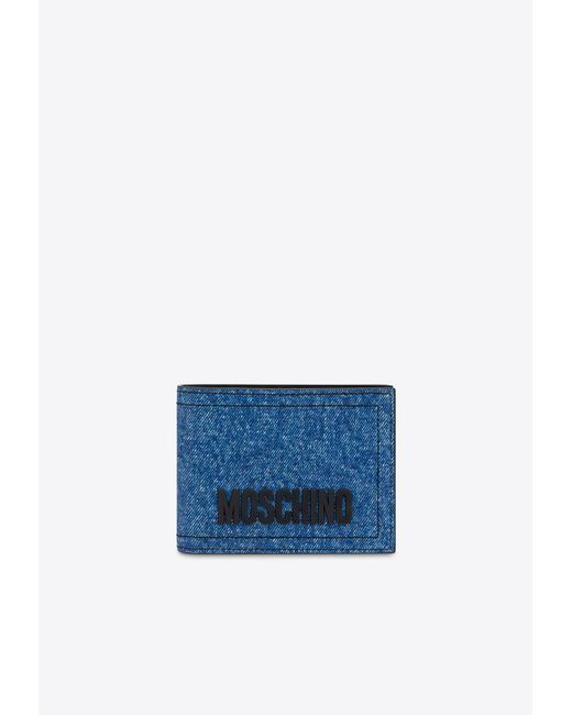 Moschino Blue Bi-Fold Wallet for men