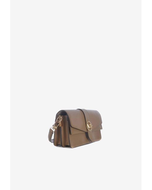 Michael Michael Kors Greenwich Medium Leather Shoulder Bag