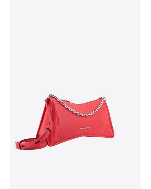 Karl Lagerfeld Red Shoulder Bag