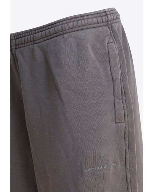 Alexander Wang Gray Articulated-Leg Track-Pants