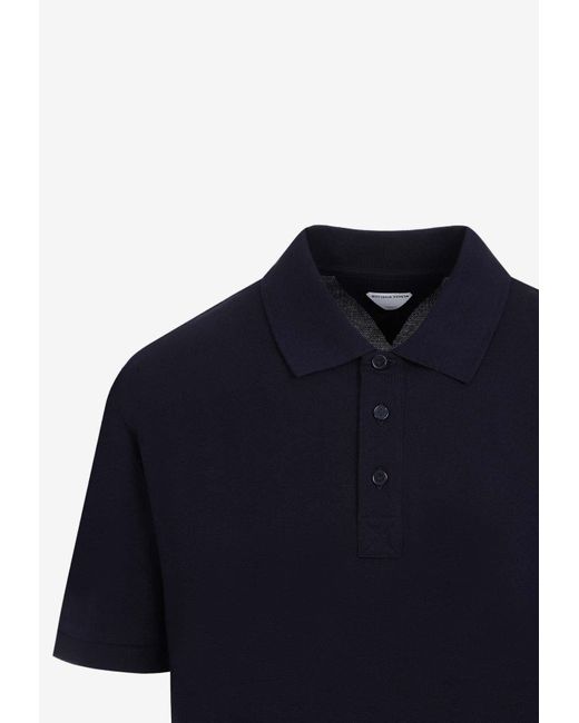 Bottega Veneta Blue Classic Polo T-Shirt for men
