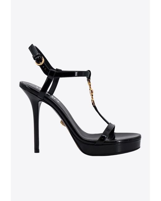 Versace Black 115 Medusa ‘95 Patent Sandals
