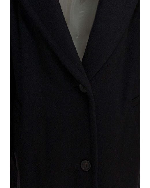 Golden Goose Deluxe Brand Black Single-Breasted Cocoon Coat