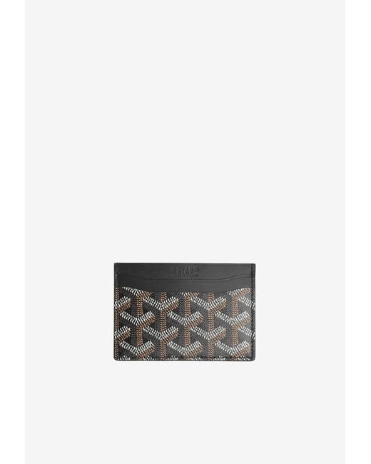 Goyard Saint Pierre Card Holder Black Natural in Canvas/Calfskin - US