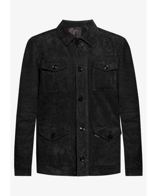 Tom Ford Black Suede Jacket for men