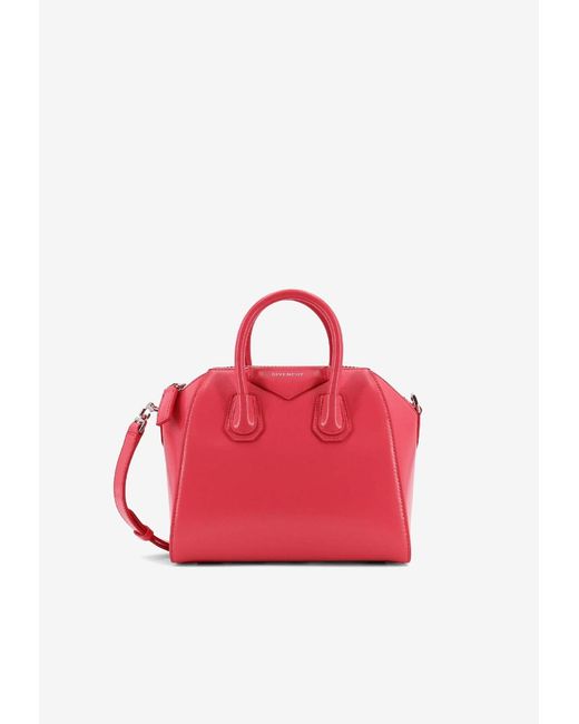 Givenchy Women's Pink Mini Antigona Tote Bag Givenchy Women's Pink Mini Antigona Tote Bag