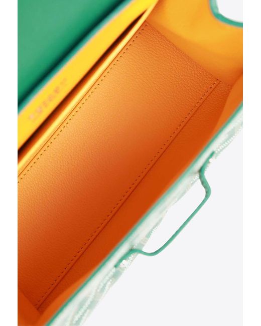Hermes Picotin Lock Bag Color Blocking Clemence Leather Palladium Hardware  In Orange