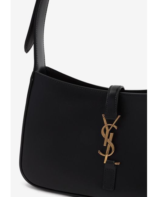 Saint Laurent Black Le 5 À 7 Hobo Bag
