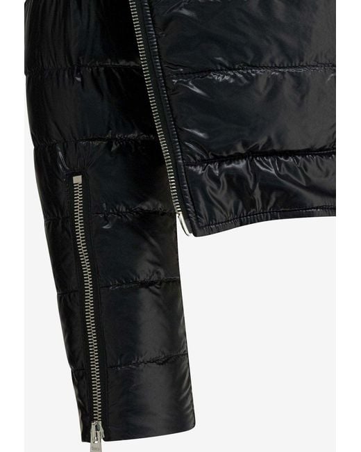 Herno Black Cropped Down Jacket