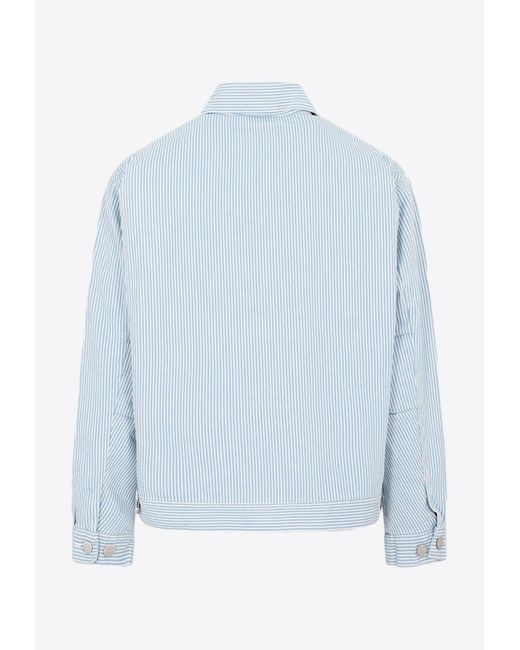 Carhartt WIP Terrell Striped Zip-up Jacket in Blue for Men | Lyst