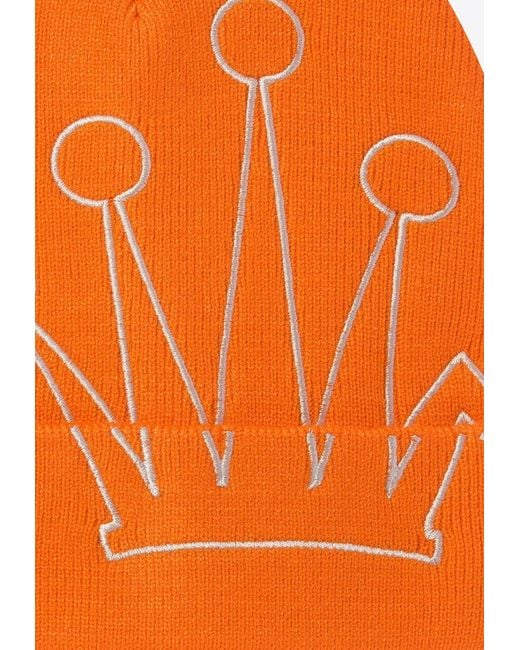Stussy Orange Cuff Crown Beanie for men