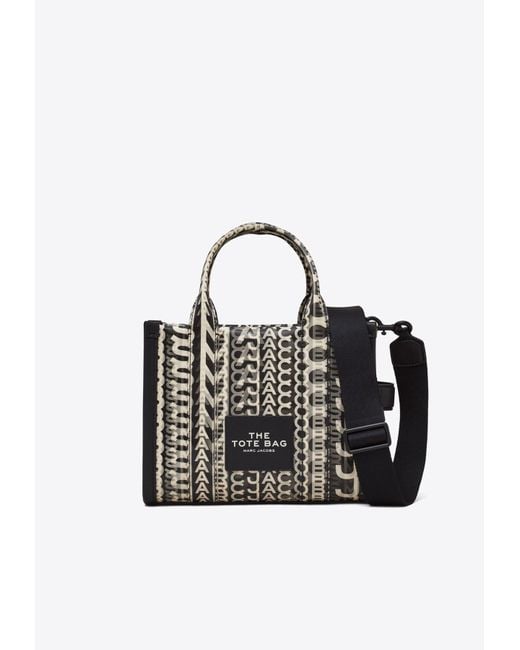 Marc Jacobs Black The Small Monogram-Lenticular Tote Bag