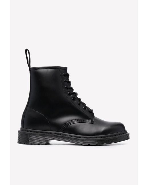 Dr. Martens 1460 Mono Smooth Leather Boots in Black for Men | Lyst UK