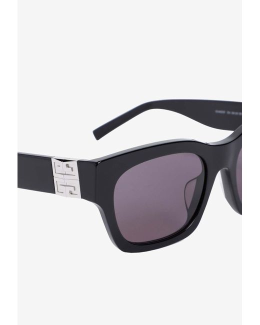 Givenchy Gray 4G Square Sunglasses