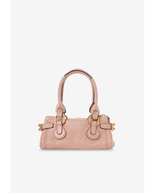 Chloé White Small Paddington Shoulder Bag