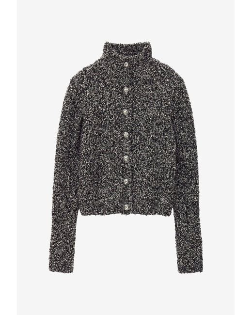 Ba&sh Black Carla Reversible Knitted Cardigan