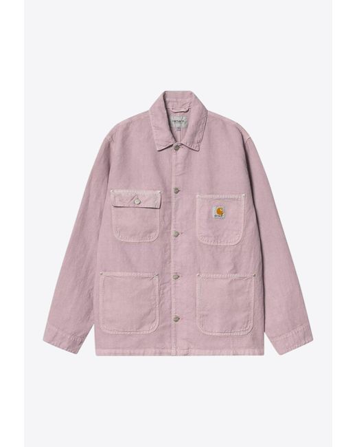 Carhartt Pink Walter Chore Field Jacket for men