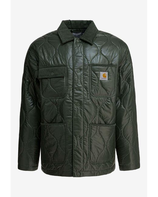 Carhartt Men's Green Oscar Chore Quilted Jacket