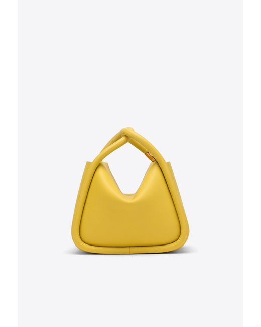 Boyy Yellow Wonton 25 Leather Top Handle Bag