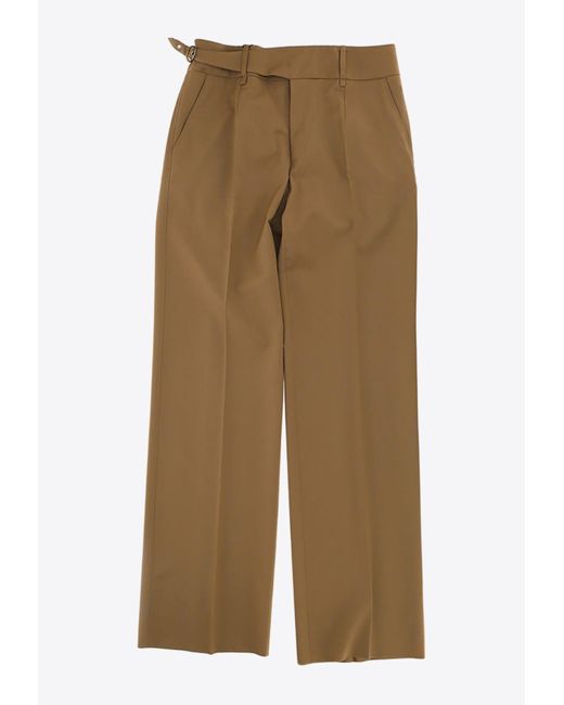 Dolce & Gabbana Natural Two-Way Stretch Twill Tailored Pants for men