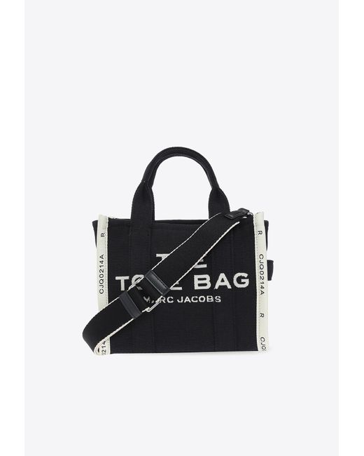 Marc Jacobs Black The Small Logo Jacquard Tote Bag