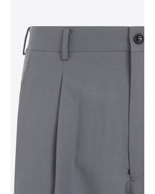 Comme des Garçons Gray Wool Tailored Pants for men