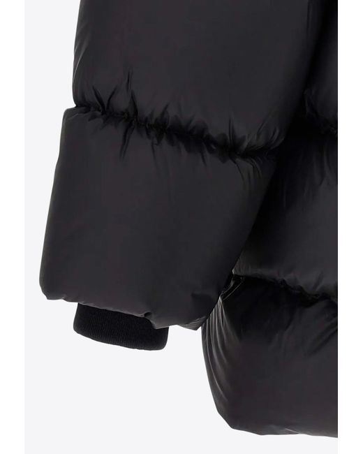 Rick Owens Black 'Turtle' Down Jacket for men