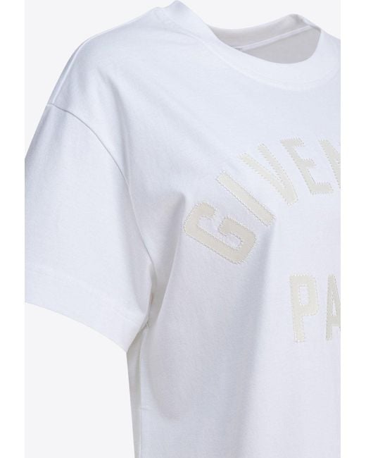 Givenchy White Logo Patch T-Shirt
