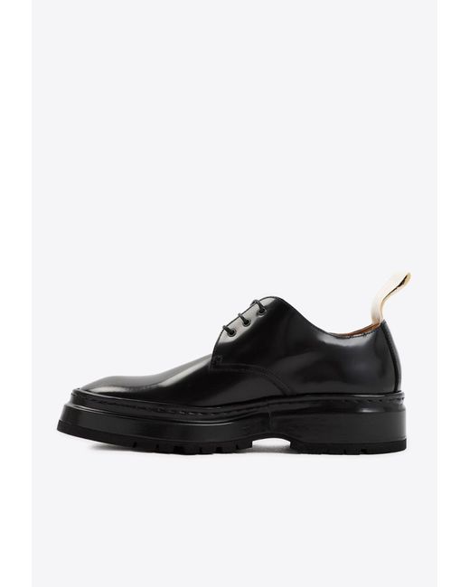 Jacquemus Pavane Derby Shoes In Leather in Black for Men | Lyst